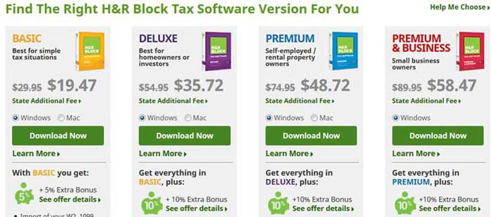 Coupon code for free h&r block student downloads